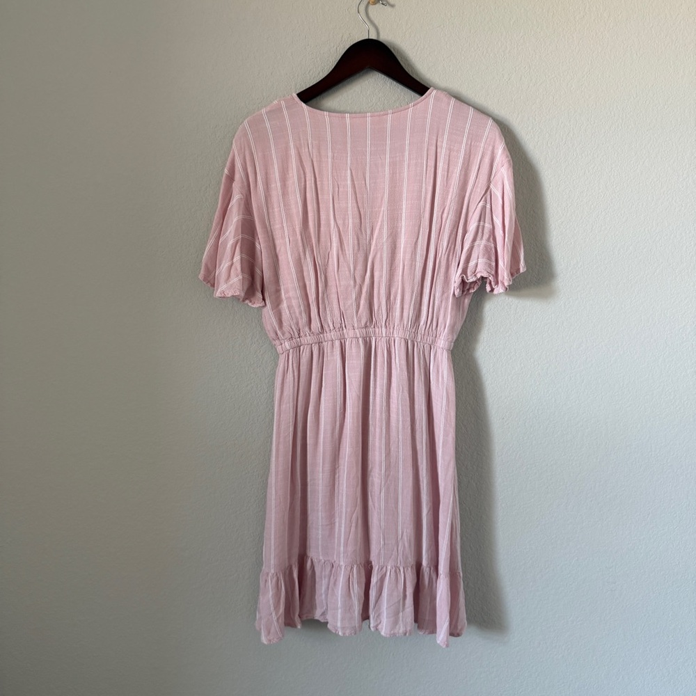 LC Lauren Conrad|  Blush Ruffle Mini Dress - Picture 2 of 5